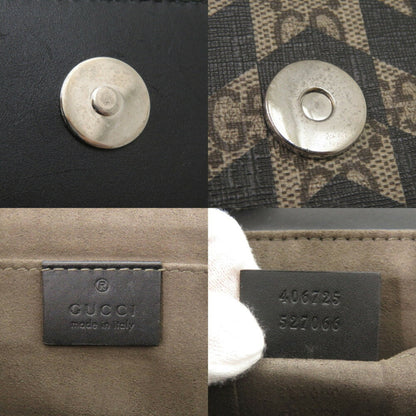 Gucci Kaleido Star 406725 Gg Pvc/Leather Beige Clutch Bag 0826Gucci