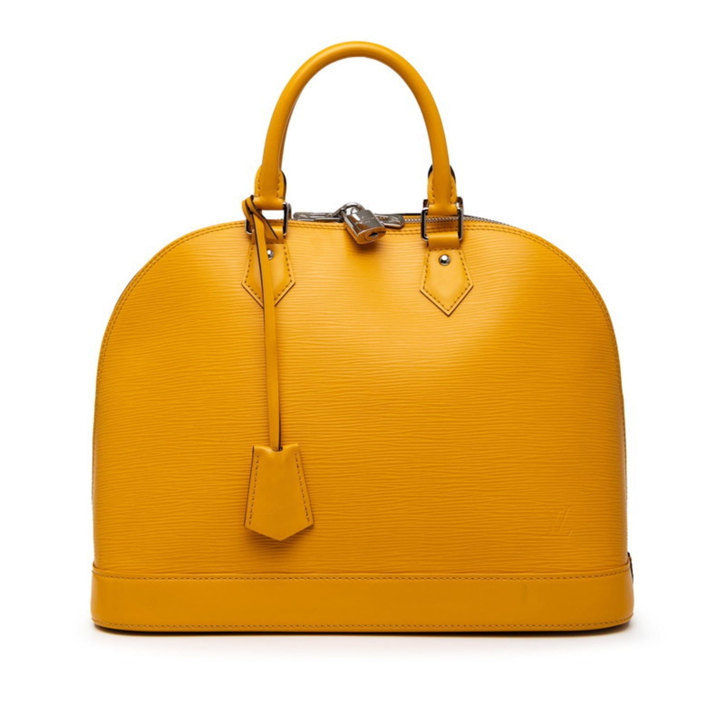 Louis Vuitton Epi Alma Pm Handbag M40619 Citron Yellow Leather