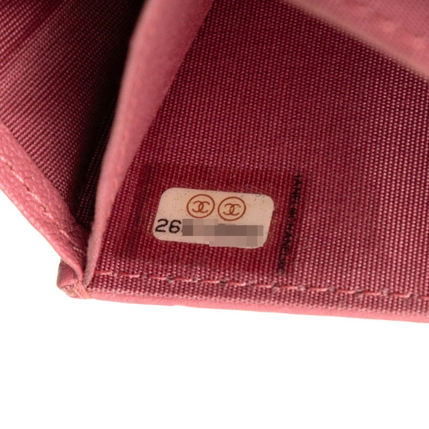 Chanel Coco Mark Mademoiselle Mini Chain Wallet Shoulder Bag In Pink Lambskin