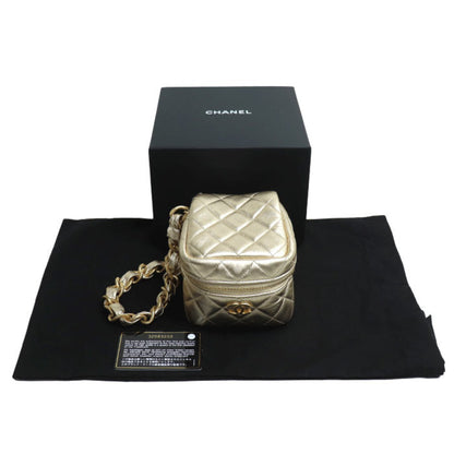 Chanel Chanel Matelasse Chain Clutch Bag Gold Ap2803