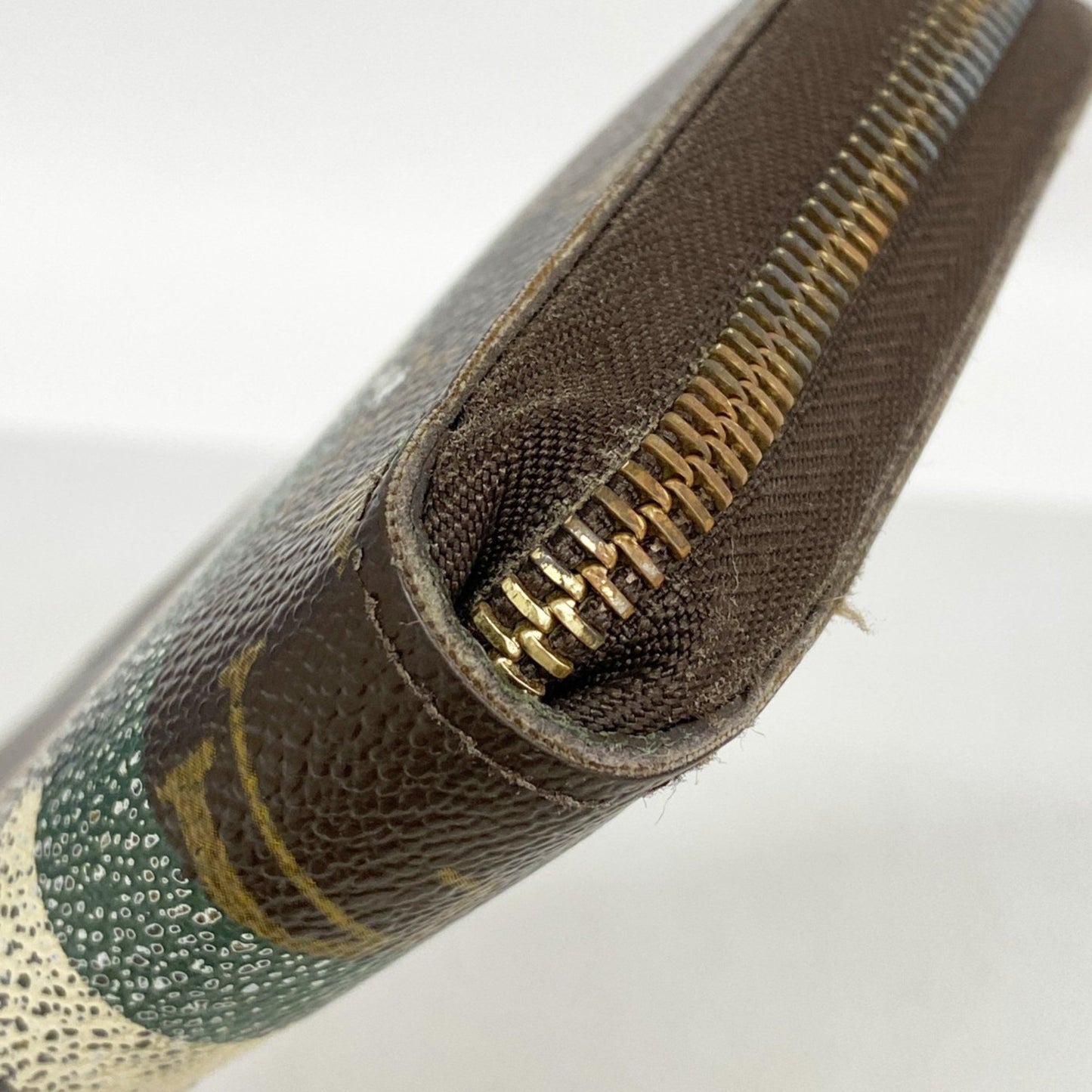 Louis Vuitton Monogram Gloom Zippy Organizer Long Wallet M60035 Brown Vert