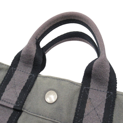 Hermes Hermes Bag Foult Pm Canvas Tote Hand Grey