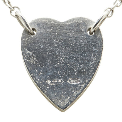 Gucci Heart Plate Necklace In Sv925 Silver