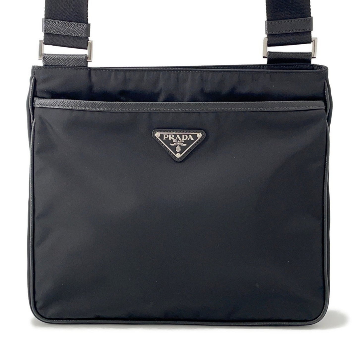 Prada Re-Nylon Triangle Shoulder Bag 2Vh118 Prada Black