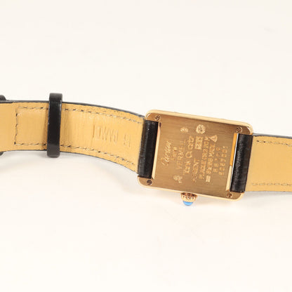 Cartier Must Tank Vermeil Small Gold/Black Watch
