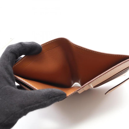 Hermes Herms Bearn Compact Gold Bifold Wallet