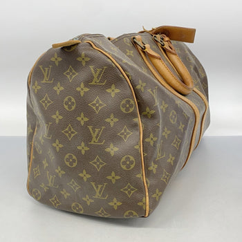 Louis Vuitton Monogram Keepall 45 Boston Bag M41428 Brown