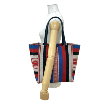 Celine Cabas Phantom Canvas And Leather Tote Bag