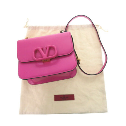 Valentino Garavani V-Sling Leather Pink Shoulder Bag 0485Valentino