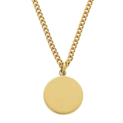 Celine Vintage Metal Faux Pearl Gold Necklace 1532 Celine