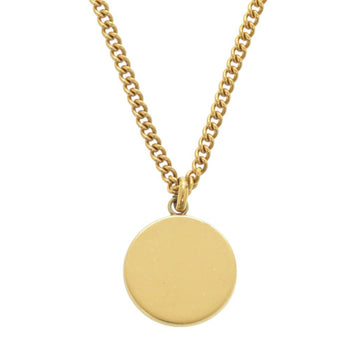 Celine Vintage Metal Faux Pearl Gold Necklace 1532 Celine