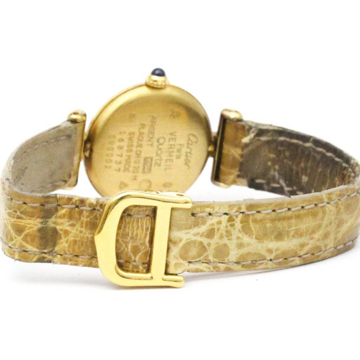 Cartier Must Colisee Vermeil Gold Plated Quartz