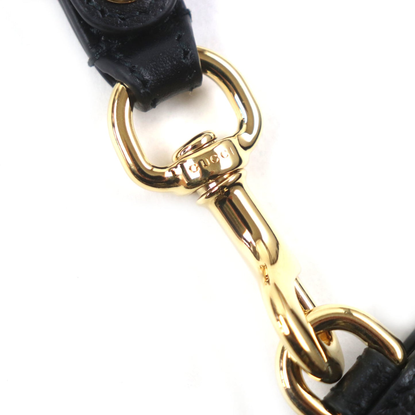 Gucci 700524 Horsebit Leather Clutch Bag With Strap