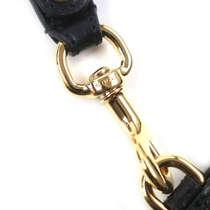 Gucci 700524 Horsebit Leather Clutch Bag With Strap