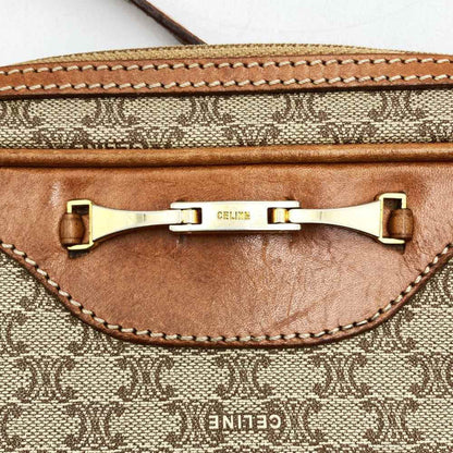 Celine Shoulder Bag Beige Leather