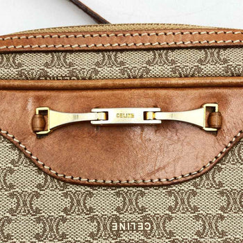 Celine Shoulder Bag Beige Leather