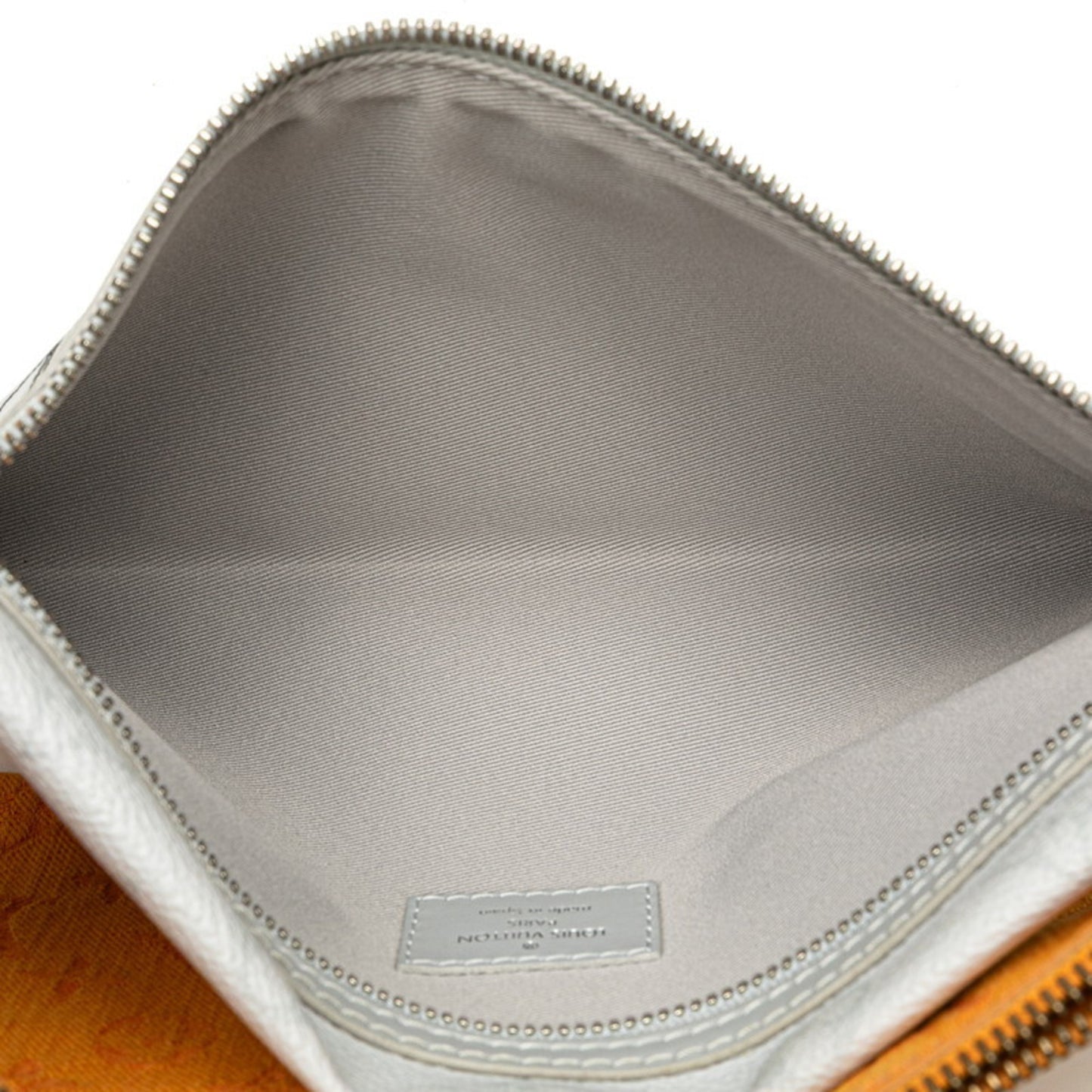 Louis Vuitton Monogram Flat Messenger Shoulder Bag M44640 Gray