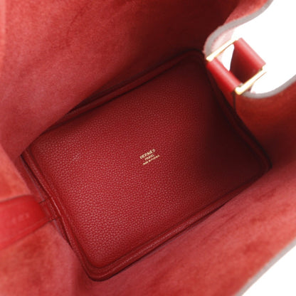 Hermes Hermes Picotin Lock 18 Pm Handbag X Taurillon Maurice 2018 Red / C Belt Clasp Loc18K