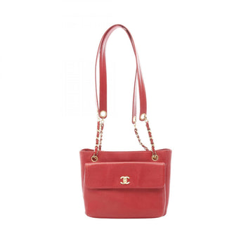 Chanel Coco Mark Tote Bag Calfskin (Cowhide)