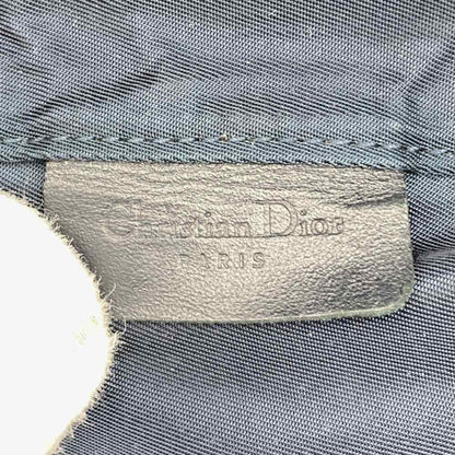 Dior Pouch Navy Blue Canvas Trotter Saddle