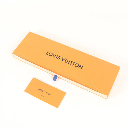 Louis Vuitton Palm Tree Monogram Silk Cravate Tie M71735 Charcoal Gray