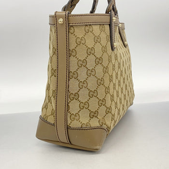Gucci Gg Canvas Tote Bag 269878 Brown