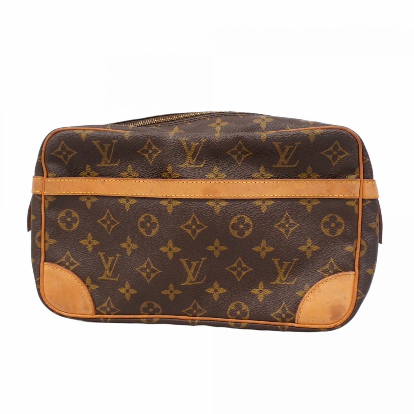 Louis Vuitton Monogram Compigne 28 Clutch Bag M51845 Brown