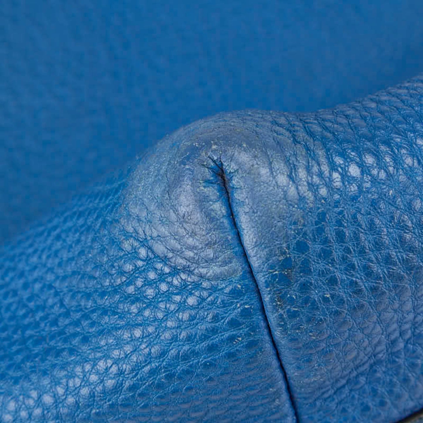 Prada 2-Way Handbag/Shoulder Bag In Blue Leather