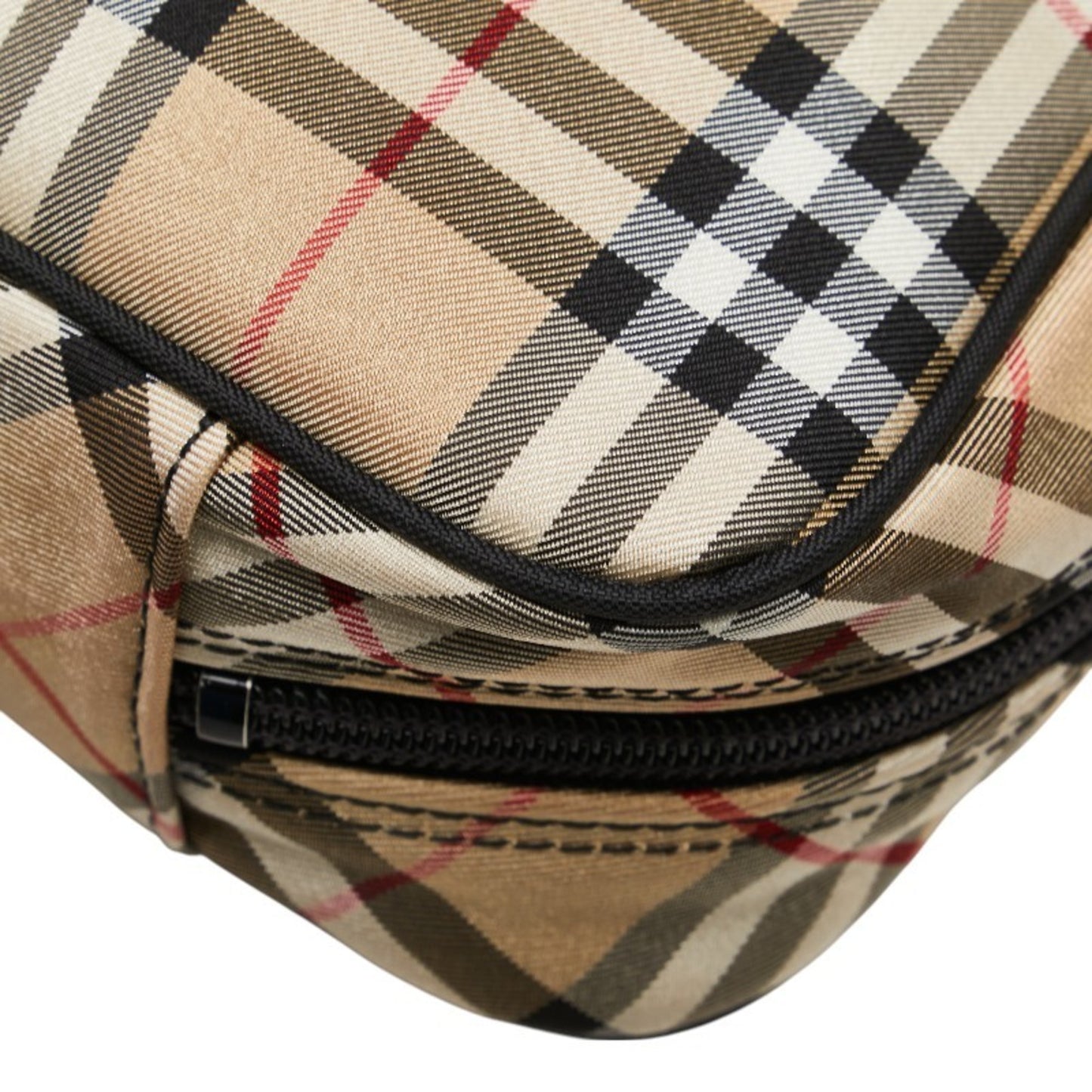 Burberry Nova Check Mini Handbag In Beige And Multicolor Canvas