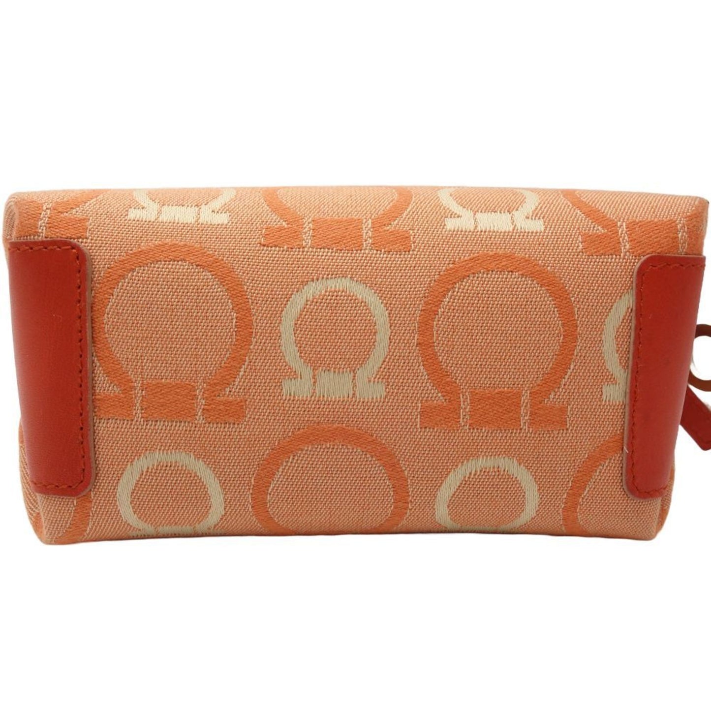Salvatore Ferragamo Gancini Canvas Orange 180414