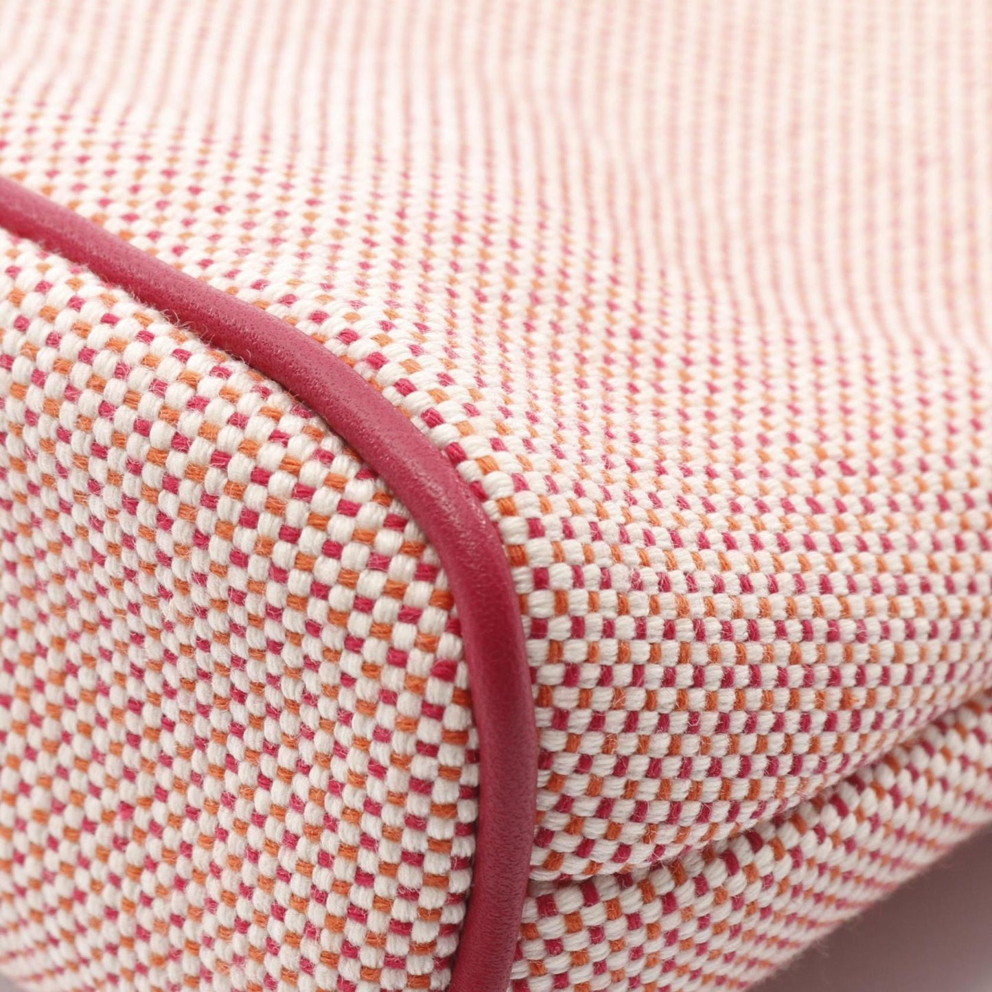 Hermes Herms Bolide Crazy H Pouch In Framboise And Orange