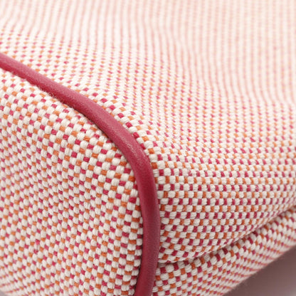 Hermes Herms Bolide Crazy H Pouch In Framboise And Orange