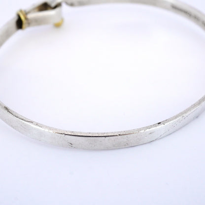 Tiffany Bangle Hook & Eye 18Kyg Yellow Gold Silver 925