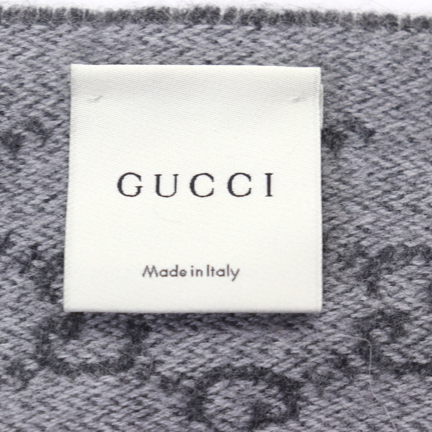 Gucci 391531 50% Cashmere Scarf With Gg Logo