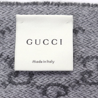 Gucci 391531 50% Cashmere Scarf With Gg Logo