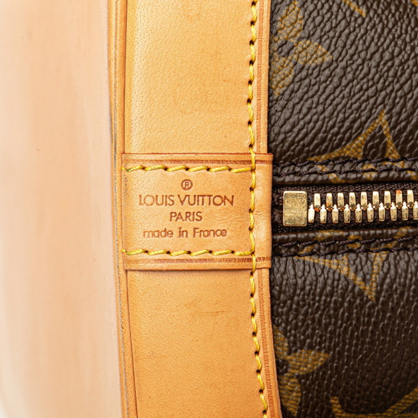 Louis Vuitton Monogram Alma Pm Handbag M51130 Brown Leather