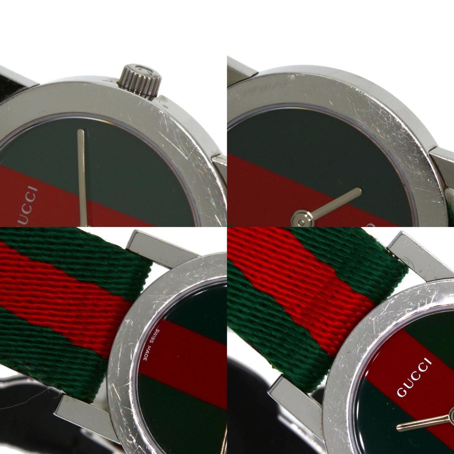 Gucci 5200L.1 Sherry Line Watch In Stainless Steel/Canvas