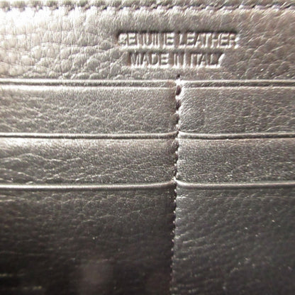 Unused Vivienne Westwood Orb Pattern Leather Black Round Zip Long Wallet 1657