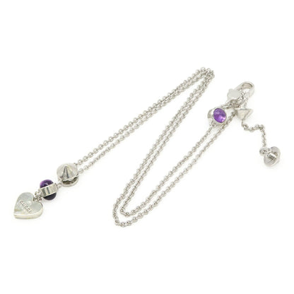 Gucci Trademark Heart Motif Necklace Pendant In Sv925