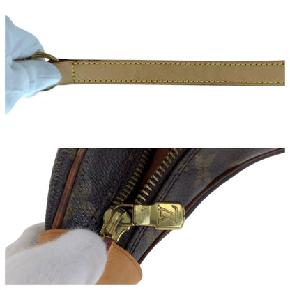 Louis Vuitton Monogram Boulogne 35 Brown Leather Shoulder Bag With Gold Hardware