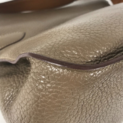 Hermes Gypsiere 34 Two-Tone Crossbody Flap Shoulder Bag In Taurillon Clemence Leather