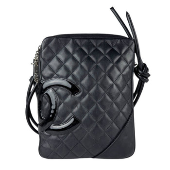 Chanel Shoulder Bag Cambon Line Lambskin Black