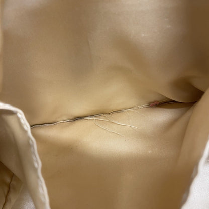 Chanel Shoulder Bag Chain Leather White 2-Way