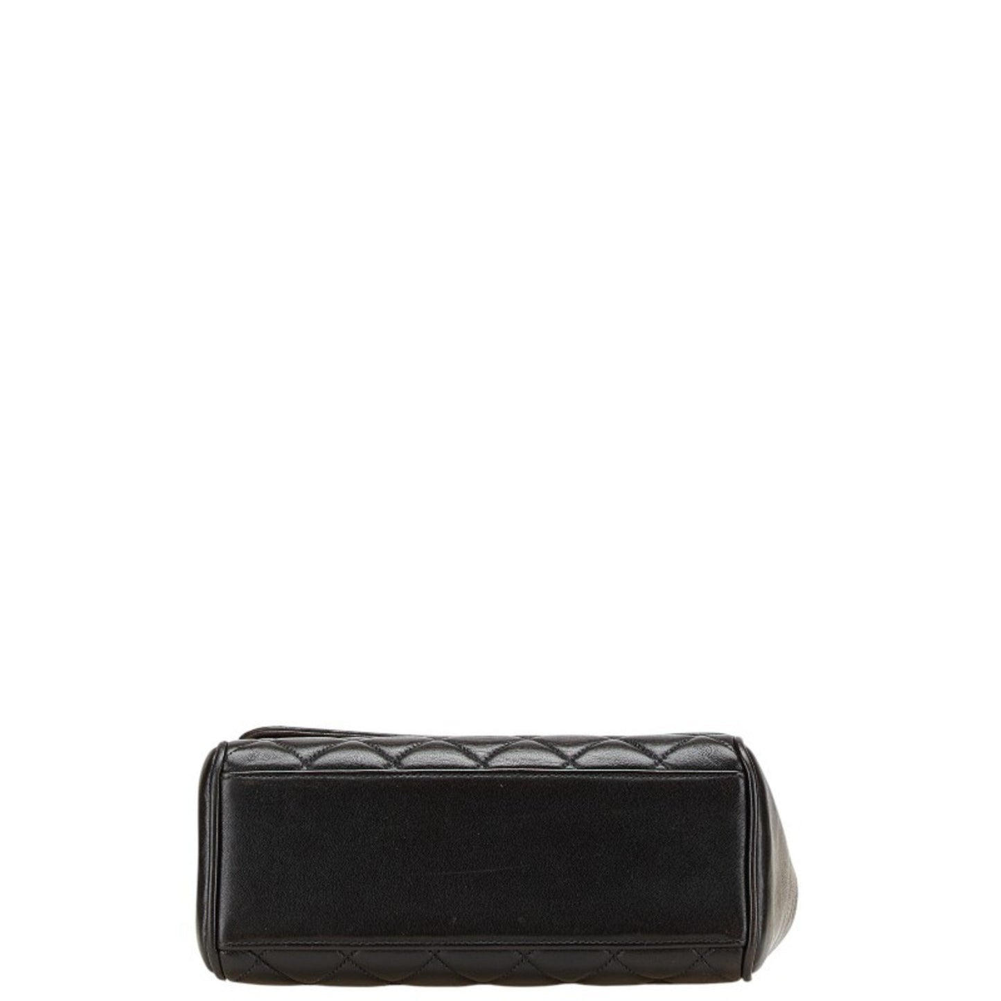 Chanel Matelasse Coco Mark Handbag In Black Lambskin