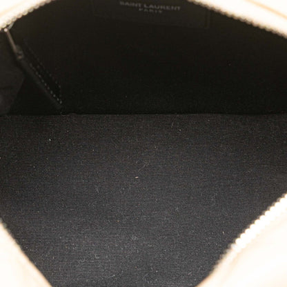 Saint Laurent Lulu Bowling Shoulder Bag 454317 Beige Leather
