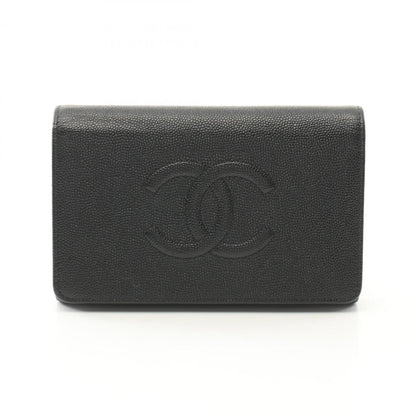 Chanel Tri-Fold Wallet Caviar Skin (Grained Calfskin)