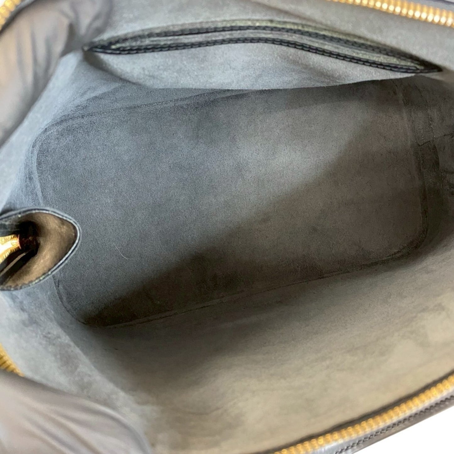 Louis Vuitton Alma Epi Leather Handbag Mini Boston Bag Noir 94578