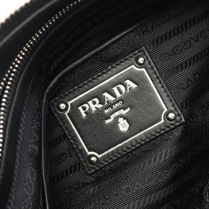 Prada Tessuto + Soft Calf Tote Bag Nylon Leather