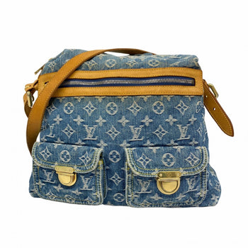 Louis Vuitton Monogram Denim Baggy Gm M95048 Blue