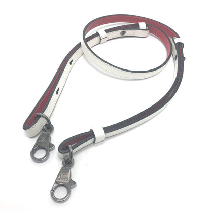 Christian Louboutin Emblem Trick Truck Bag 2Way Clutch Bag Tote Bag White Red